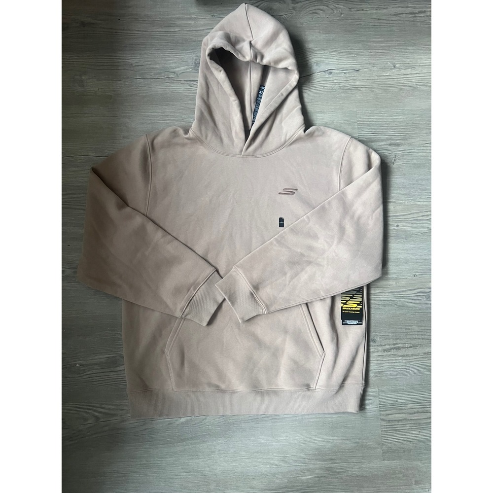 NWT Skechers Men's Max Soft Hoodie Brown Taupe Size XL